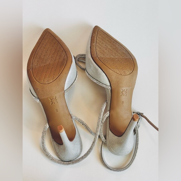 BCBG diamond sparkle bow satin heel pumps - Picture 8 of 8